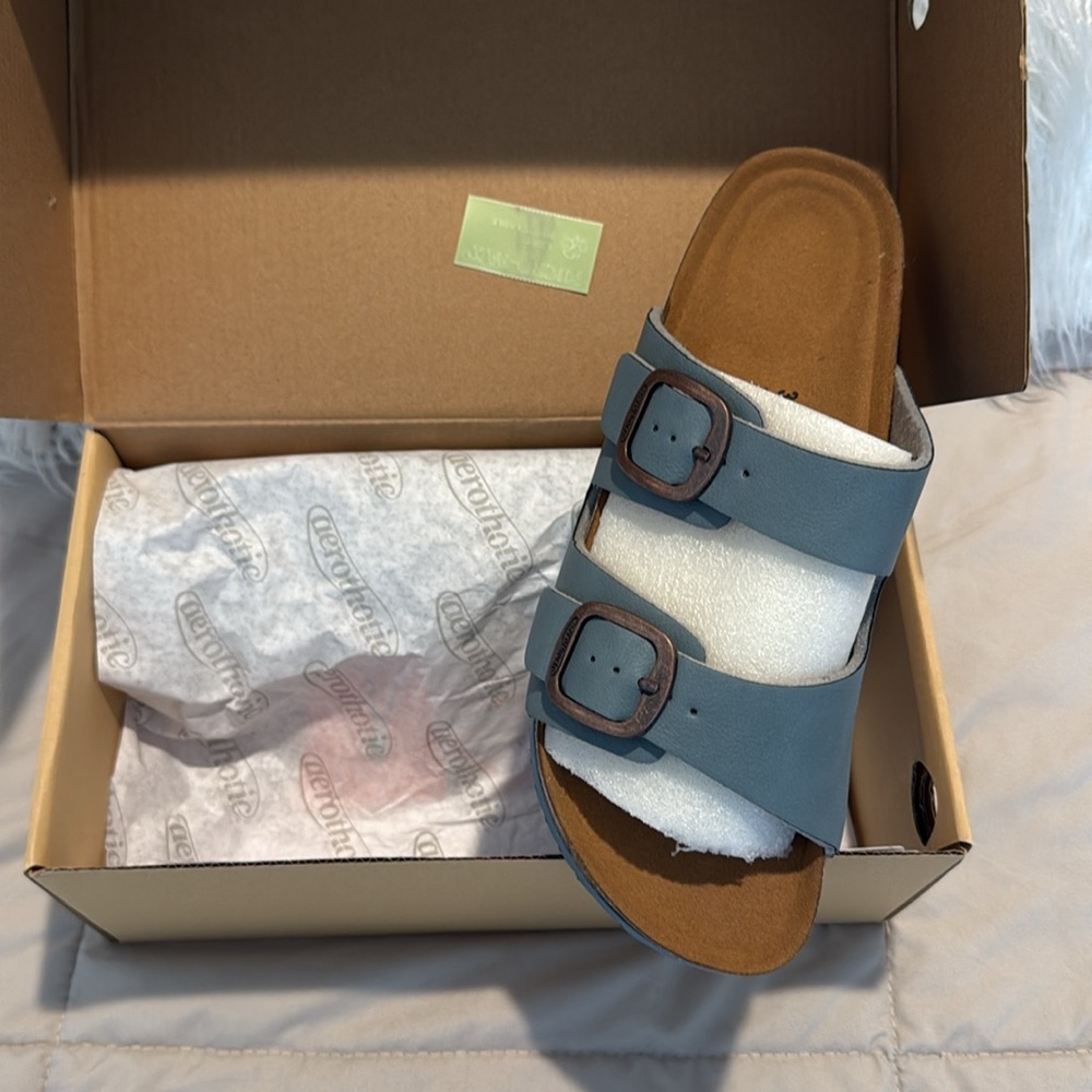 Aerothotic sandals blue 9